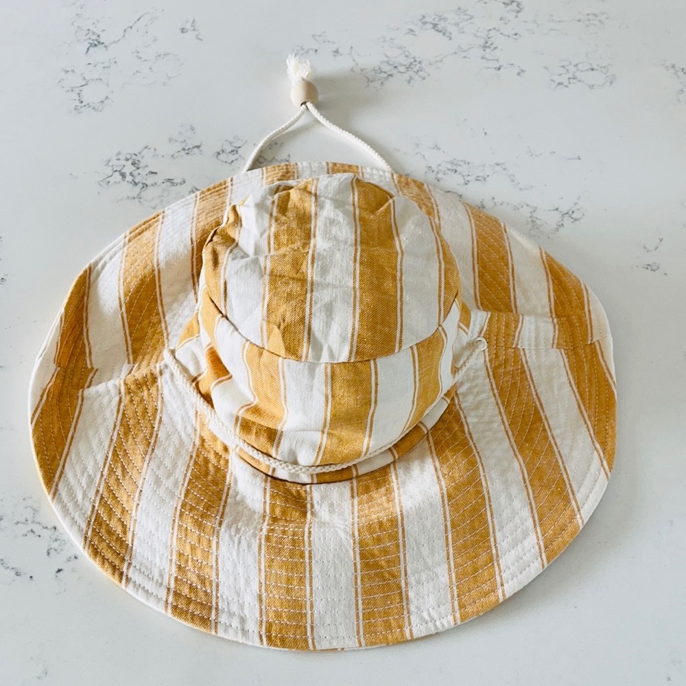 Madewell Striped Linen-Cotton Oversized Sunhat - Picture 2 of 10
